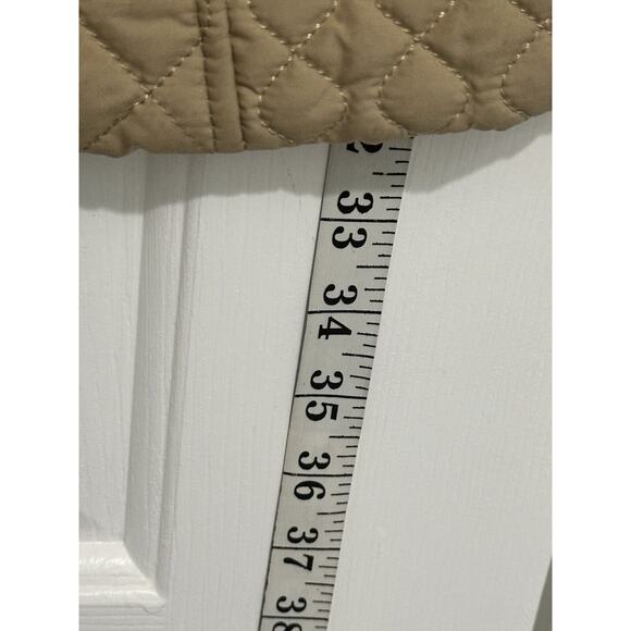 Lands’ End Womens Quilted Jacket Neutral Khaki Beige Color, Size 1x Plus - Picture 8 of 10